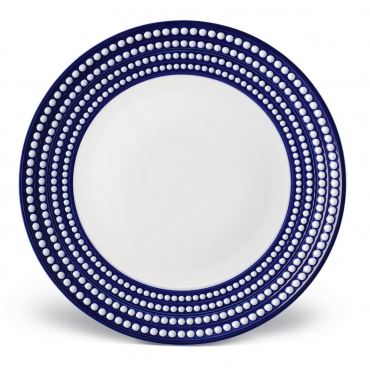Подстановочная тарелка синяя "Perlée", d 32 см