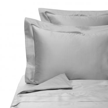 Комплект постельного белья холодный серый "SATIN 600 TC", 6 предметов, королевский размер