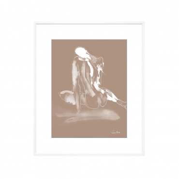 Фотопринт у рамі "White Оn Taupe", 76x66 см