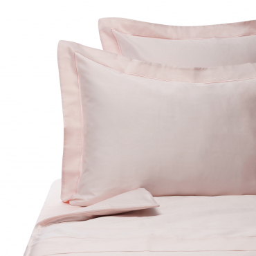 Комплект постельного белья светло-розовый "Satin 300 TC", 4 предмета, евростандарт