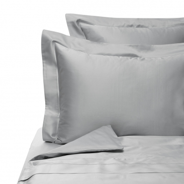 Комплект постельного белья светло-серый "Satin 300 TC", 6 предметов, евростандарт