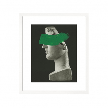Фотопринт в раме "Greek Bust Gгeen", 74x58 см