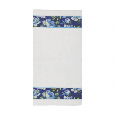 Полотенце для рук белое "Diana Blue", 50x100 см
