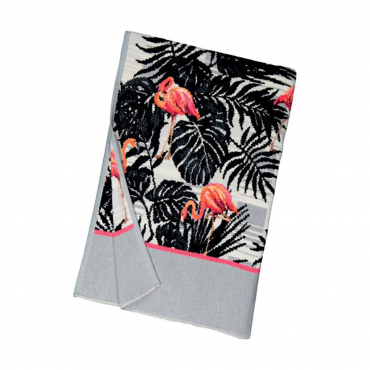 Рушник для тіла, шеніл "Flamingo", 75x150 см