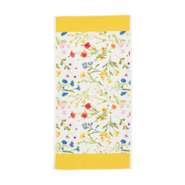 Полотенце для рук с желтым кантом "Flower Meadow", 50х100 см