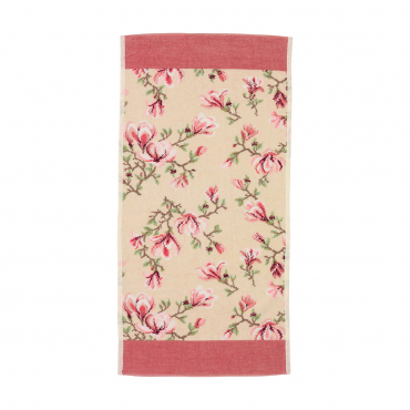 Рушник для рук з рожевим кантом "Magnolia", 50х100 см