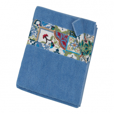 Банное полотенце голубое "Manacor", 100x150 см