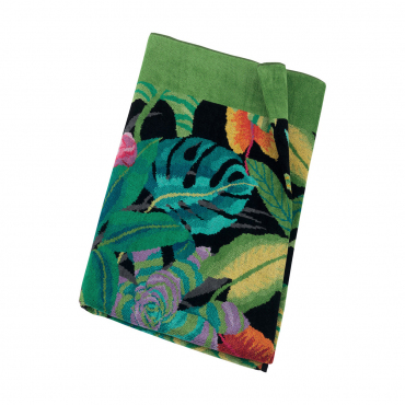 Рушник для тіла з зеленим кантом "Rainforest", 75x100 см