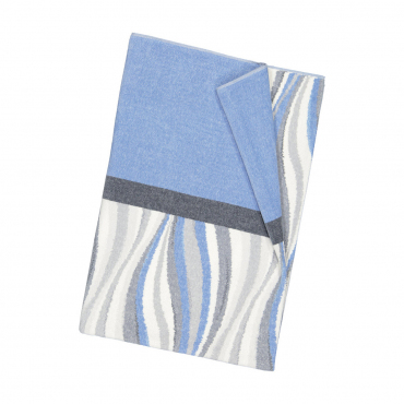 Рушник для тіла, шеніл "Wave Blue", 75x150 см